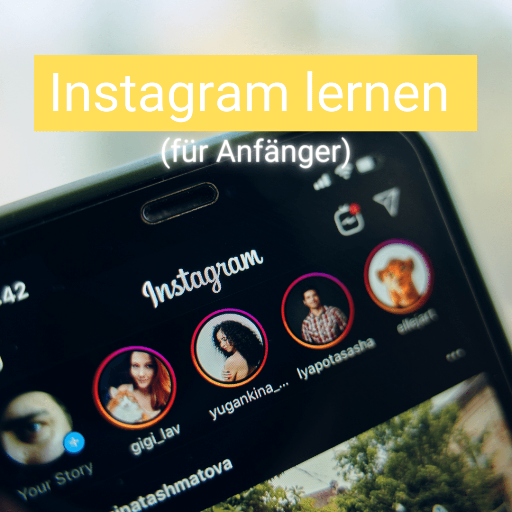 Smartphone mit Instagram App